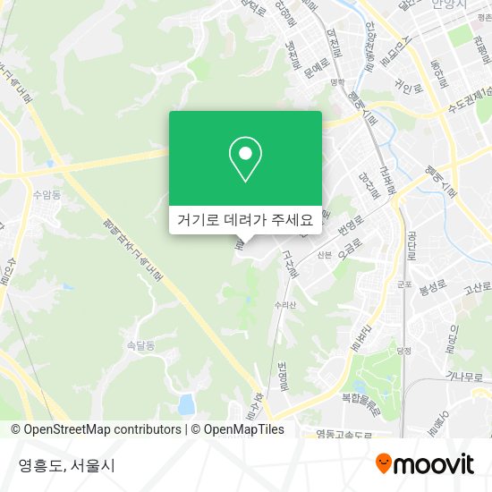 영흥도 지도
