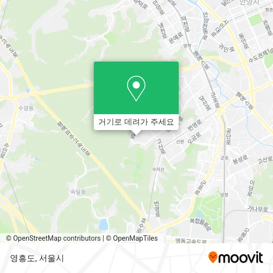 영흥도 지도