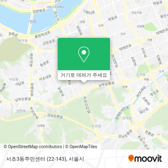 서초3동주민센터 (22-143) 지도