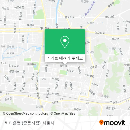 씨티은행 (중동지점) 지도