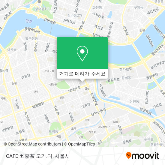 CAFE 五嘉茶 오가.다 지도