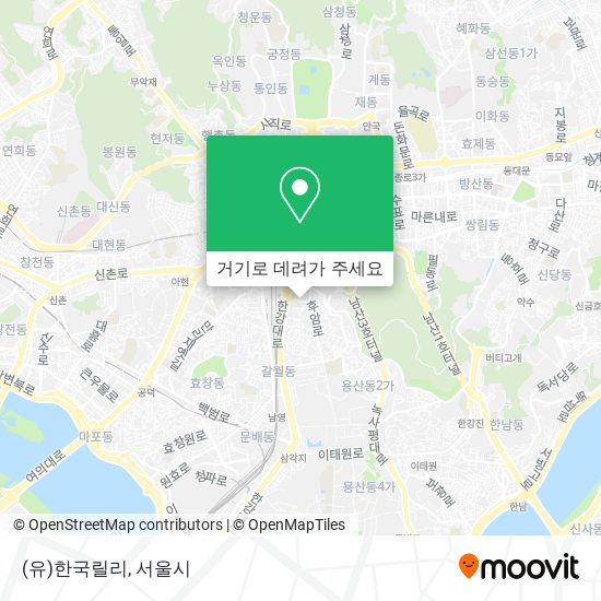 (유)한국릴리 지도