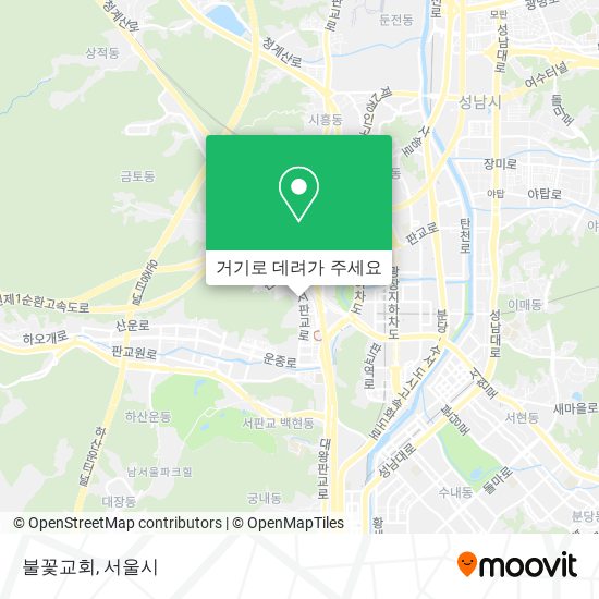 불꽃교회 지도