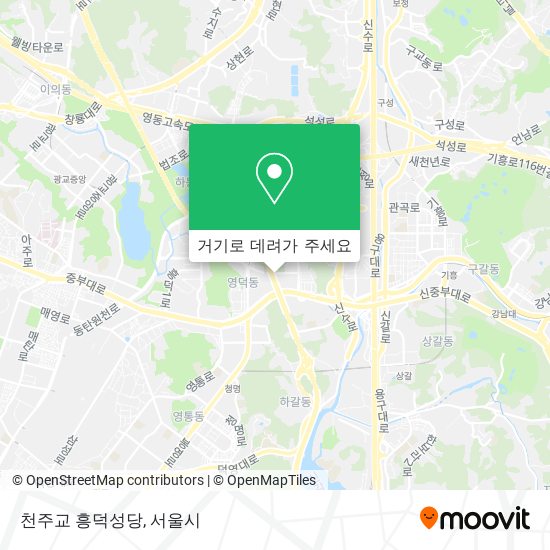 천주교 흥덕성당 지도