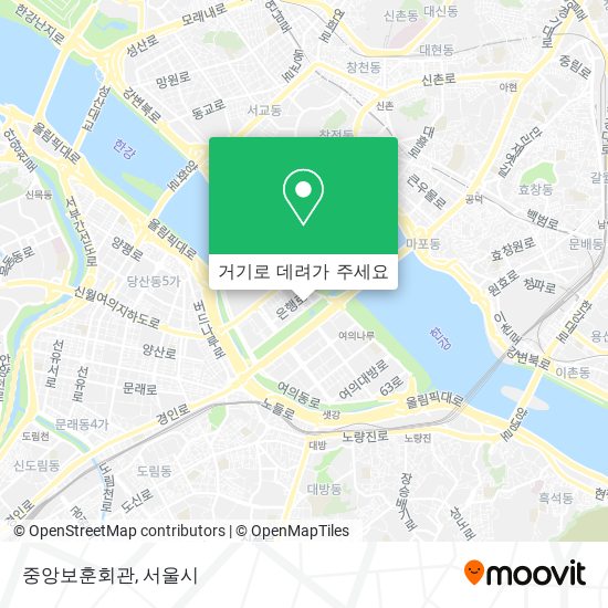 중앙보훈회관 지도