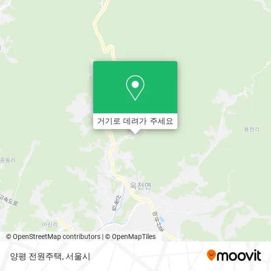양평 전원주택 지도