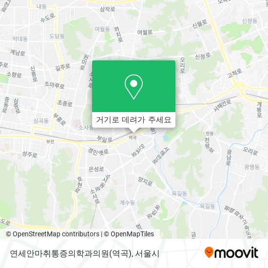 연세안마취통증의학과의원(역곡) 지도