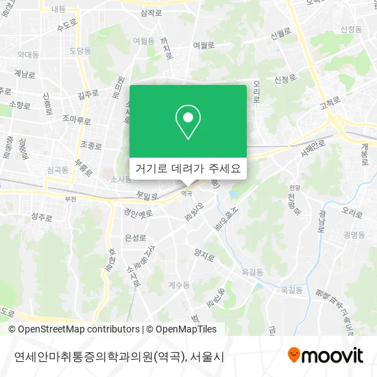 연세안마취통증의학과의원(역곡) 지도