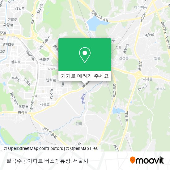팔곡주공아파트 버스정류장 지도