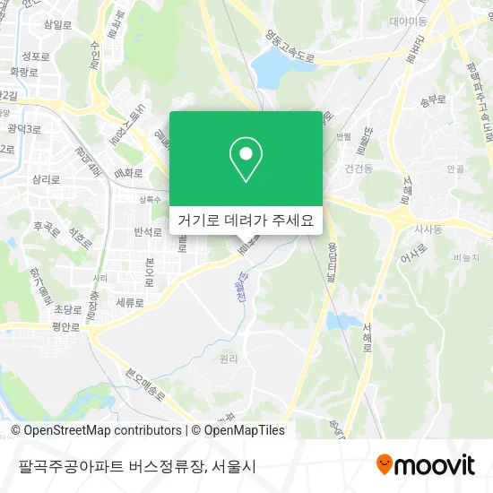 팔곡주공아파트 버스정류장 지도