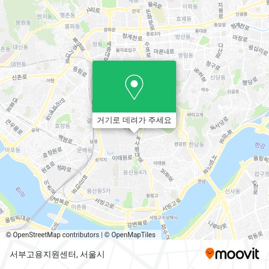 서부고용지원센터 지도