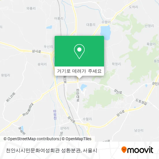 천안시시민문화여성회관 성환분관 지도
