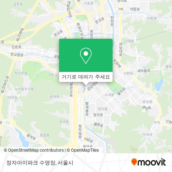 정자아이파크 수영장 지도