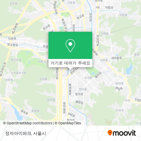 정자아이파크 지도