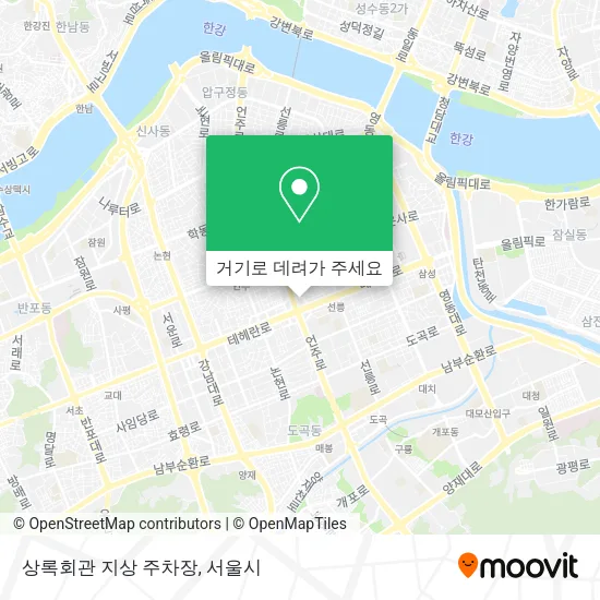 상록회관 지상 주차장 지도