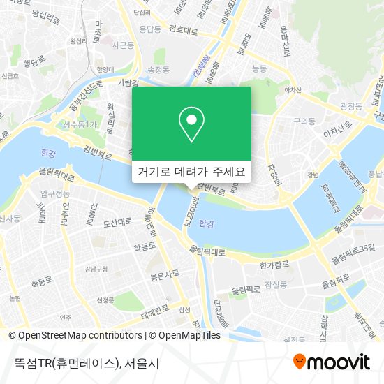 뚝섬TR(휴먼레이스) 지도