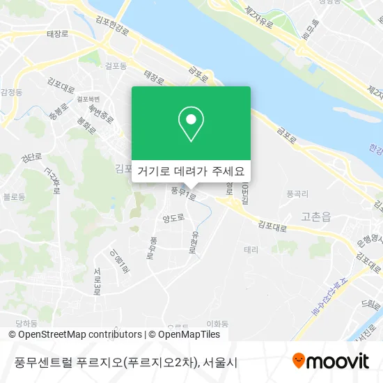 풍무센트럴 푸르지오(푸르지오2차) 지도