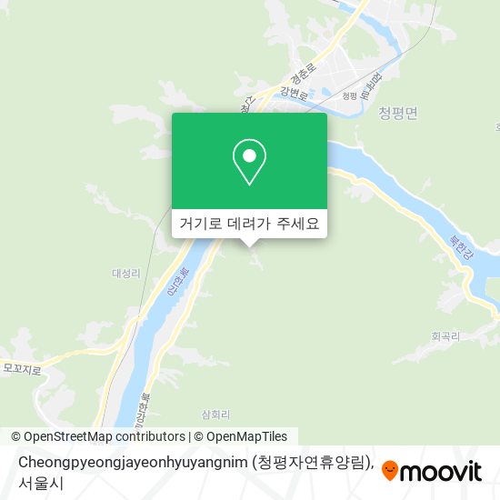 Cheongpyeongjayeonhyuyangnim (청평자연휴양림) 지도