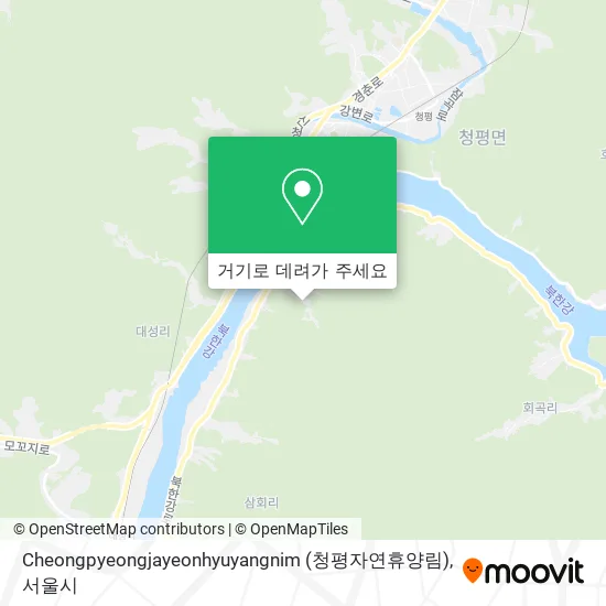 Cheongpyeongjayeonhyuyangnim (청평자연휴양림) 지도
