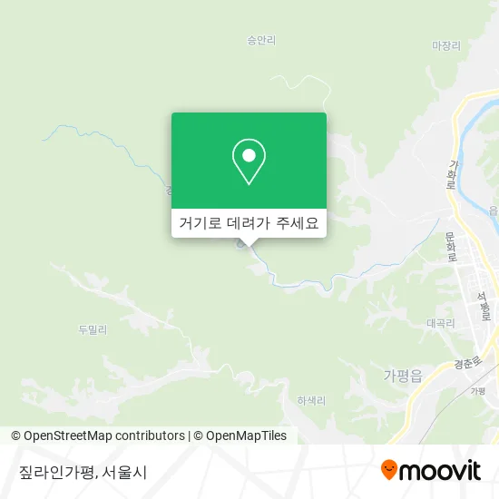 짚라인가평 지도