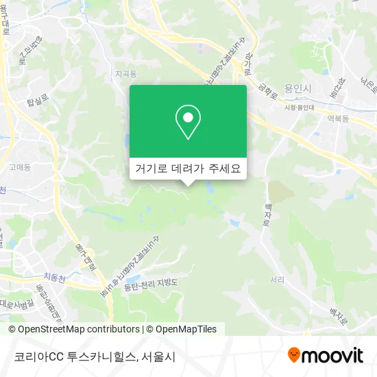 코리아CC 투스카니힐스 지도
