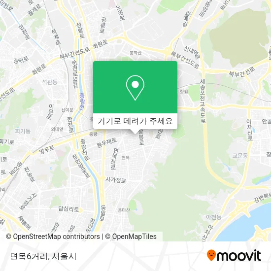 면목6거리 지도