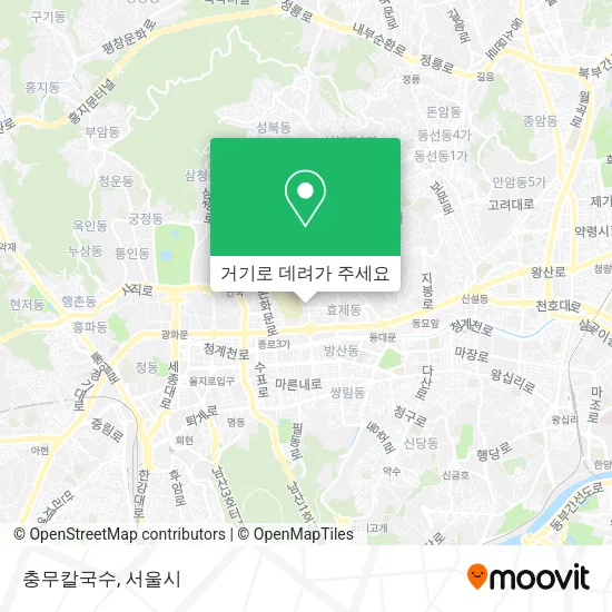 충무칼국수 지도