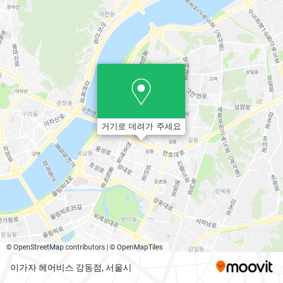 이가자 헤어비스 강동점 지도