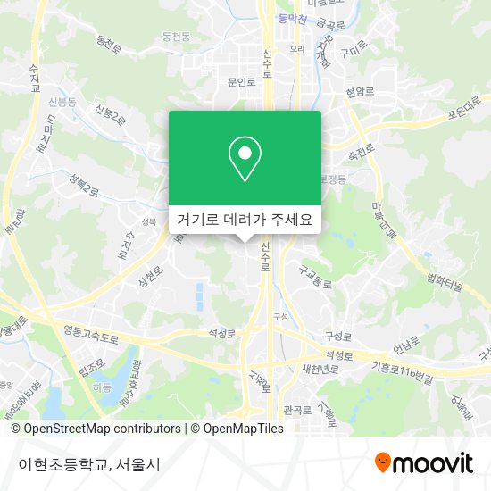 이현초등학교 지도