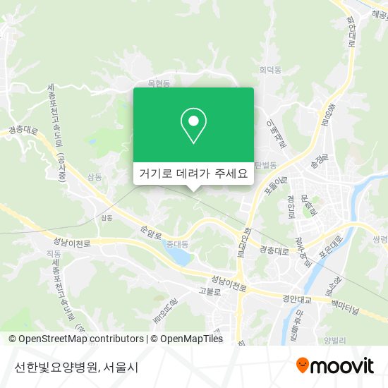 선한빛요양병원 지도