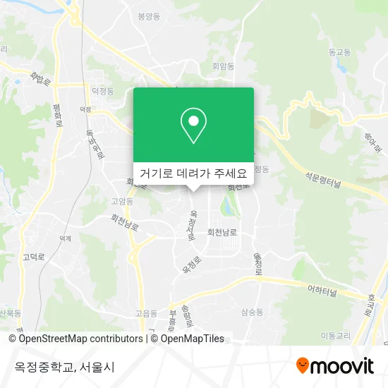 옥정중학교 지도