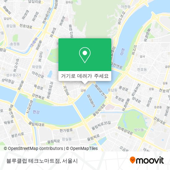 블루클럽 테크노마트점 지도