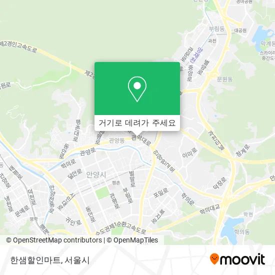한샘할인마트 지도