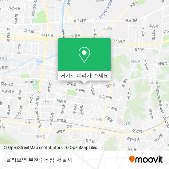 올리브영 부천중동점 지도