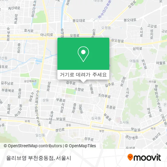 올리브영 부천중동점 지도