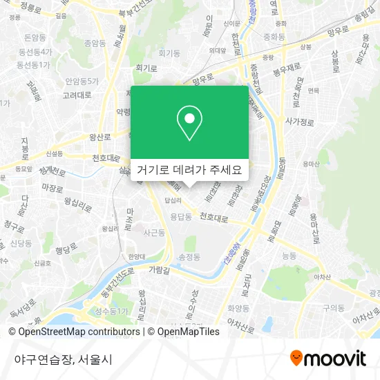 야구연습장 지도