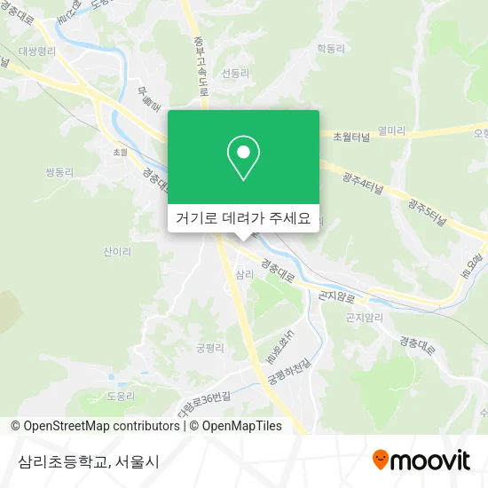 삼리초등학교 지도