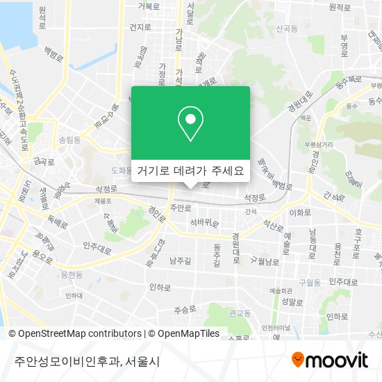 주안성모이비인후과 지도