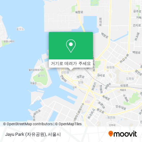 Jayu Park (자유공원) 지도