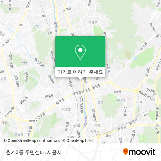 월계3동 주민센터 지도