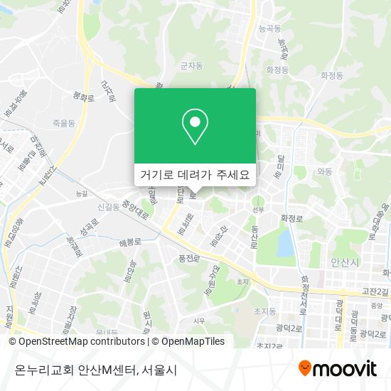 온누리교회 안산M센터 지도