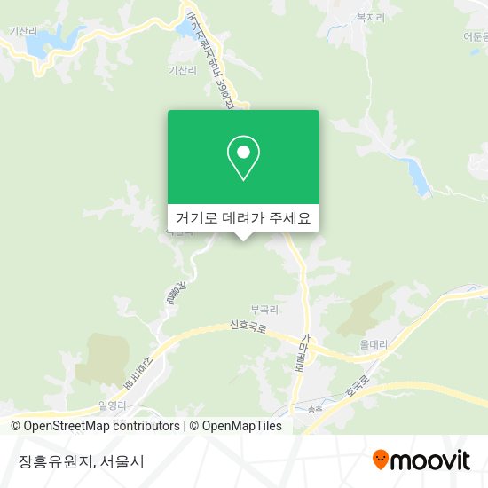 장흥유원지 지도