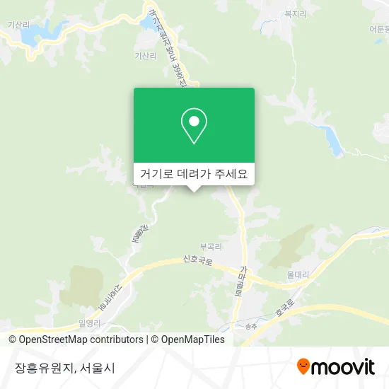 장흥유원지 지도