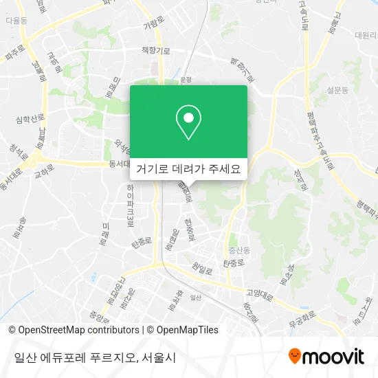 일산 에듀포레 푸르지오 지도