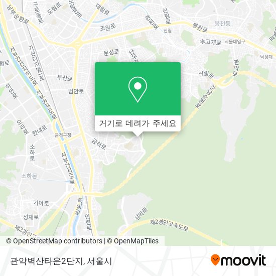 관악벽산타운2단지 지도