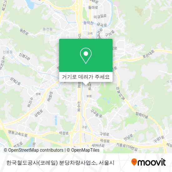 한국철도공사(코레일) 분당차량사업소 지도