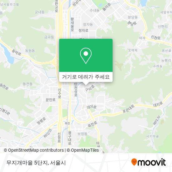 무지개마을 5단지 지도