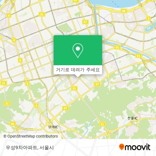 우성9차아파트 지도