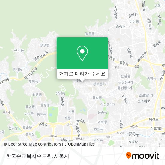 한국순교복자수도원 지도