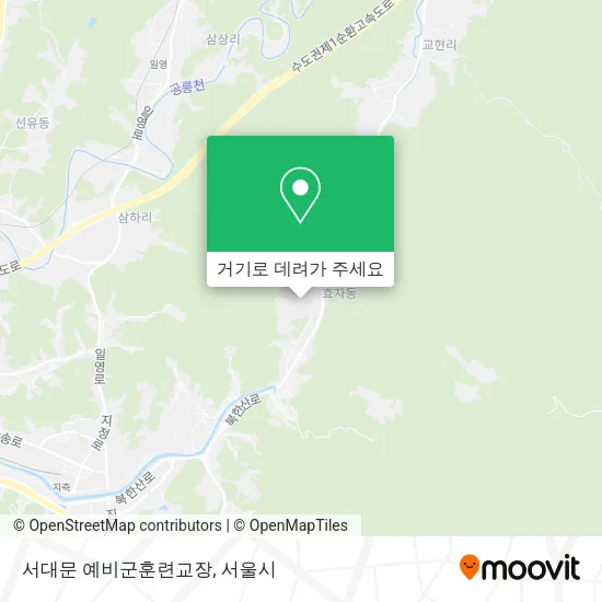 서대문 예비군훈련교장 지도